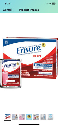 Ensure, meal supplement 