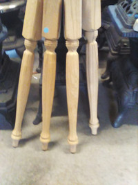 Set of 4 NEW Wooden Table Legs.
