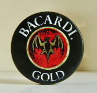 Bacardi Gold Sponsor Official Hockey Puck Vegum Mfg Slovakia