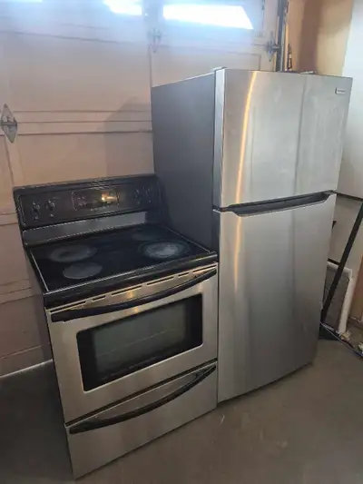 Frigidaire stove and fridge, View more