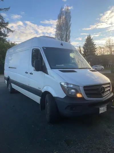 For sale Mercedes-Benz 2500 Diesel Sprinter Cargo Van 170 with High Roof. All highway kms. One owner...