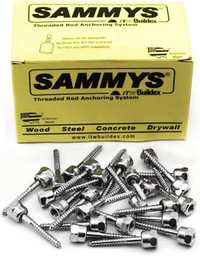 Sammys Vertical Rod Anchor Threaded Rod Fitting 3/8" x 2-1/2''