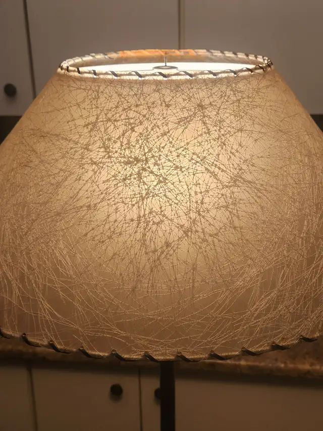 Vintage Light MCM 60s Floor Lamp Wood + Metal + Fiberglass Shade in Indoor Lighting & Fans in City of Toronto - Image 8