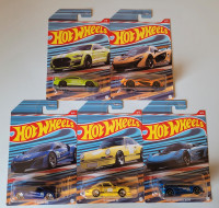 Hot Wheels Mattel Racing Circuit Series Set of 5