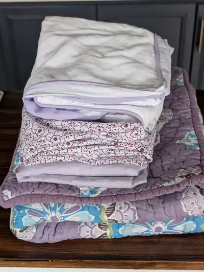 POTTERY BARN 5 Pieces Crib Bedding Set Baby Quilted Comforter.., View more