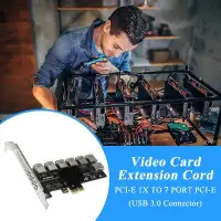 PCIE 1 To 7 Riser PCIE Port Multiplier USB3.0 Riser PCI Express