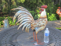 METAL GARDEN ROOSTER