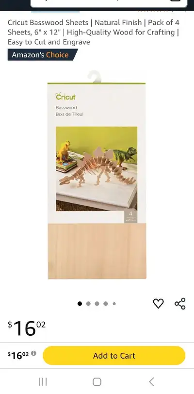 Cricut Basswood Sheets, View more