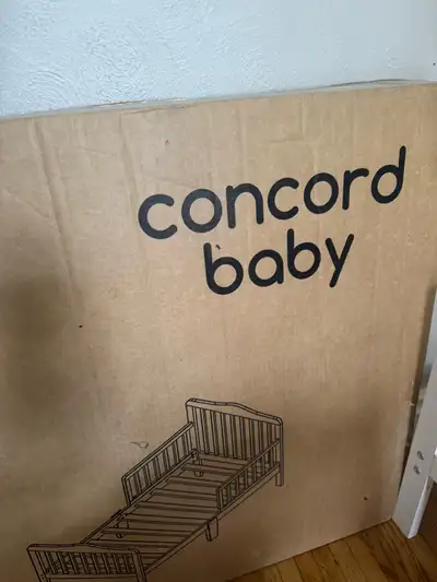 Brand new in box White toddler bed