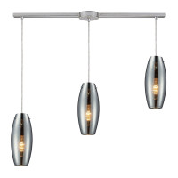 Elk 60064-3L Menlow Park 3-Light Pendant with Glass Shade