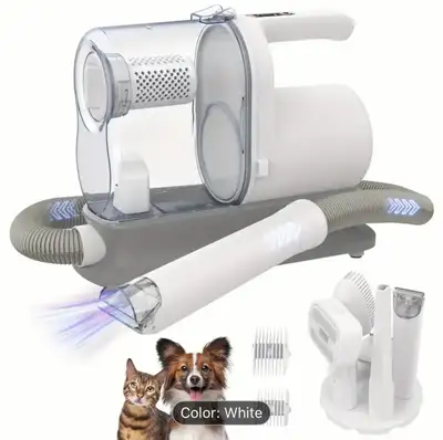 Pet Grooming Vacuum Kit 5in 1, Dog Cat Hair Vacuum 1.8L - NEW, View more