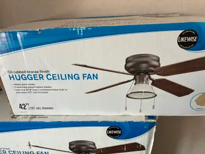 42” ceiling fan with light new in box, View more
