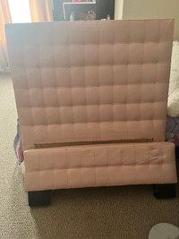 Twin girls bed with side rails 