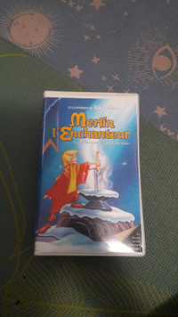 Merlin l'Enchanteur Film VHS Français Disney Black Diamond