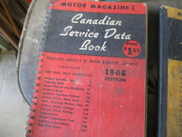 1946-54 MOTOR MAGAZINE CANADIAN SERVICE DATA BOOKS $5.00 EA. CAR in Non-fiction in Winnipeg - Image 3