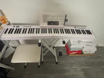 White Piano Keyboard, View more