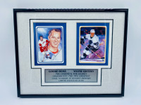 Wayne Gretzky / Gordie Howe Famed Ceramic Card Set