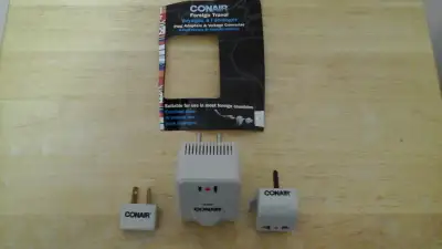 VOLTAGE CONVERTER  +  PLUG  ADAPTERS, View more