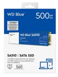 WD BLUE SA510 500GB SATA SSD M.2