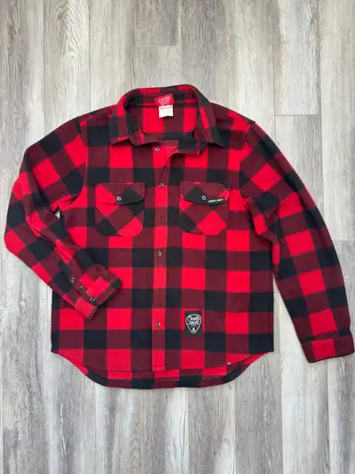 Country Liberty Red Buffalo Plaid Fleece - Size L, View more