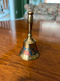 Vintage Etched brass bell $10