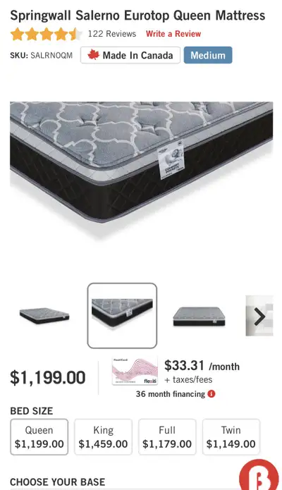 Queen Mattress, View more