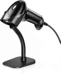 Barcode Scanner with Stand, USB Wired Inventory 2D 1D QR Code