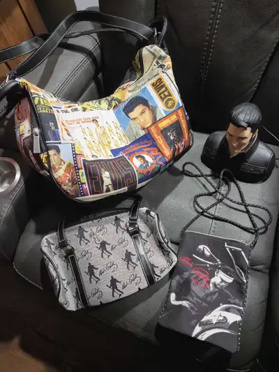 ELVIS items (grey purse has been sold), View more