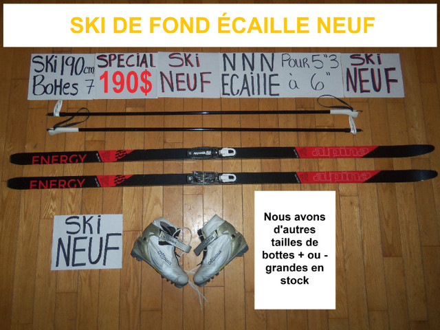 Équipements ski de fond écaille SKI NEUF 185 190 195 200 205 cm dans Ski  à Granby