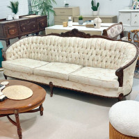 Rare and Elegant Vintage French Provincial Victorian Sofa Couch