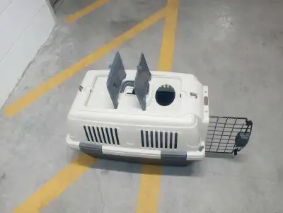 medium plastic travel carrier crate for small dogs for sale., View more