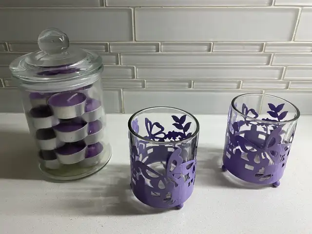 Never Used Tealight & Votive Set in Home Décor & Accents in Saskatoon - Image 2