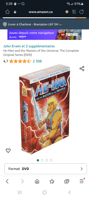 NEW! SHE-RA & HE-MAN DVD COMPLETE SERIES in CDs, DVDs & Blu-ray in Mississauga / Peel Region
