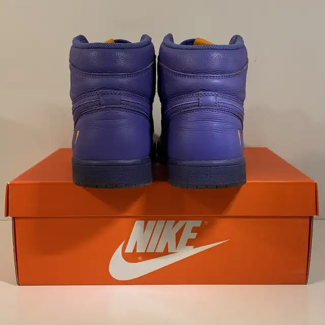 Jordan 1 Retro High Gatorade Rush Violet Mens Shoes Size 11.5 in Men's Shoes in Mississauga / Peel Region - Image 6