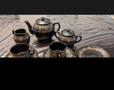 antique teapot and accessories , View more