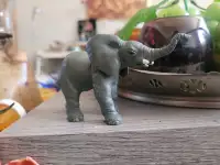 Papo AFRICAN ELEPHANT CALF Baby Wildlife Figures Toy 2004

