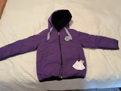 Juicy Couture Purple Reversible Down Jacket with Hood, View more