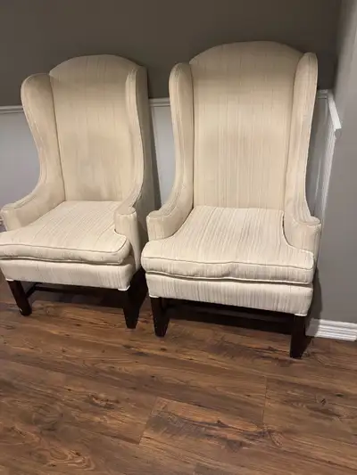 Wingback pair of chairs , View more