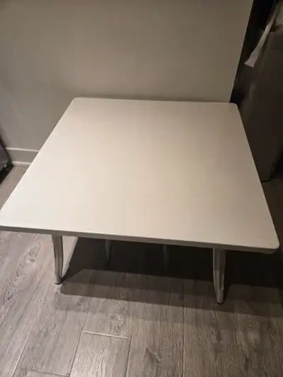 Metal children's activity/dining table- White, View more