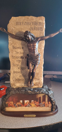 Bradford Exchange "Our Lord And Savior" Bronze Statue Sculpture
