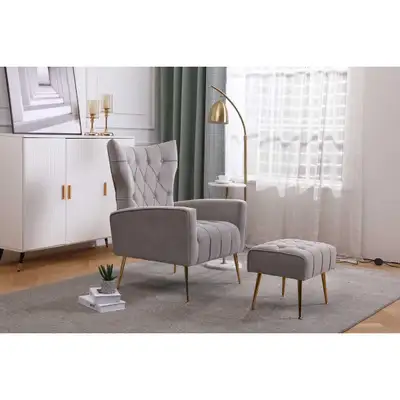 Accent Chair with Foot Stool, View more