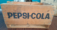 Vintage  wooden Pepsi pop crate