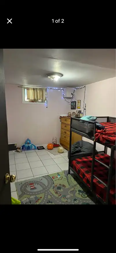 One room for rent in two bedrooms walkout basement.two girls already living in another room.one girl...
