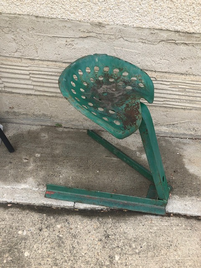 Vintage Tractor Seat deck/outdoor chair, View more