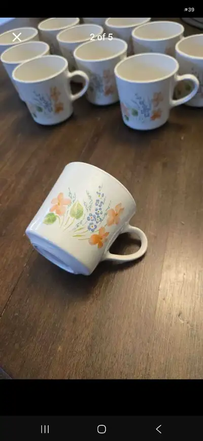 Corningware rare flower tea cups, View more