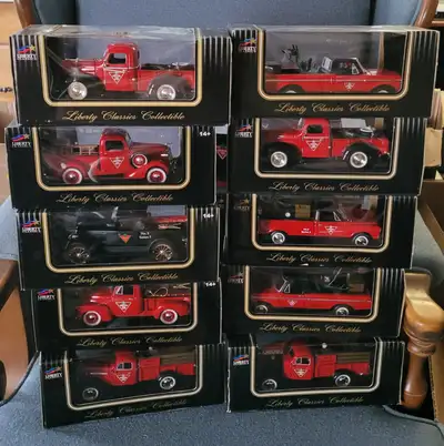 For sale Canadian Tire Die Cast Banks .. Vinage Cars and Trucks . 1:24 Scale . Asking $40.00 each or...