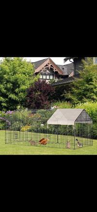  Indoor Ferret Cage Metal Chicken Run, Outdoor Dog Kennel Catio 