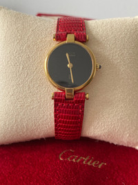 Cartier Must Vendome vermeil watch 