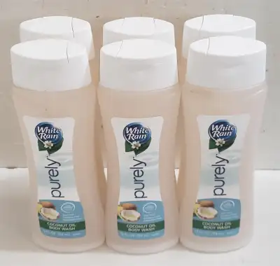 NEW Case of 6 White Rain Purely Coconut Oil Body Wash 354mL, View more