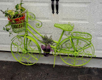 Bicycle Plant Stand Metal Standing PlanterFlower Holder